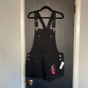 Black Short Overalls